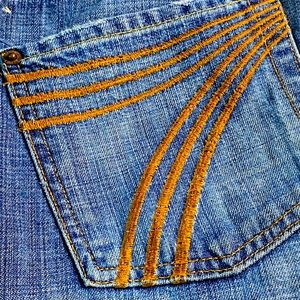 Seven For All Mankind denim pant with signature 7 on pockets